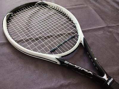 Prince Great White Shark 115 sq in Tennisschläger neue Saite neuer Griff...