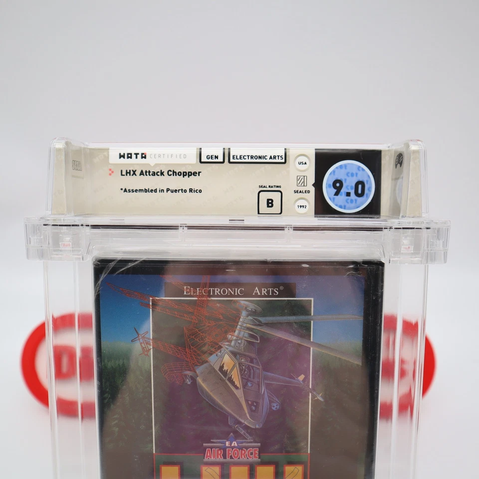 Sega Genesis Game LHX ATTACK CHOPPER - WATA GRADED 9.0 B! NEW & Factory Sealed! - Image 2 of 4