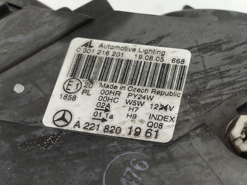 ✅ Phares MERCEDES CLASSE S W221 à Gauche H7 A2218201961 ✅ - Photo 5 sur 6