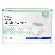 McKesson Adult Disposable Pull On Up Underwear Diapers M Heavy Absorbency 20 Ct