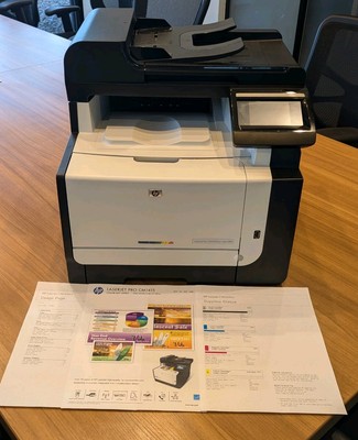 HP Color LaserJet Pro CM1415fnw All-in-One Printer  3.6k PAGES - Needs Service