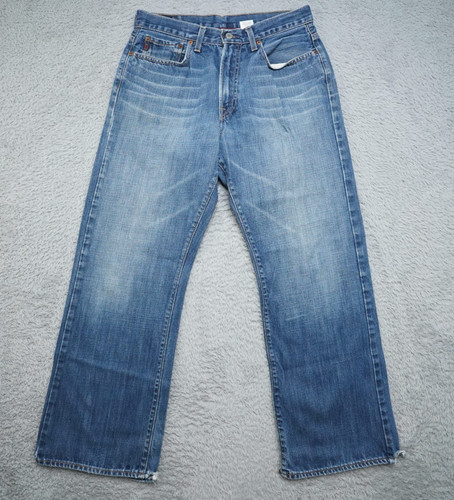 Y2K Abercrombie & Fitch 1892 Jeans Mens 31x30 Blue Denim Bootcut 100% Cotton