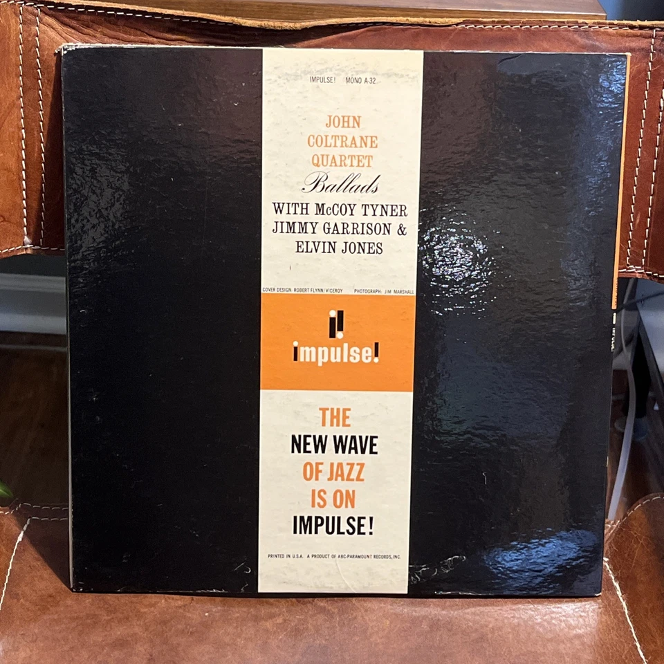 John Coltrane Ballads RE 1965 Mono IMPULSE Jazz Elvin Jones VG++/VG+  - Image 2 of 4