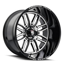 American Truxx Wheels At1915 Restless 24x14 -76 Black 6x139.7 6x5.5 Qty 4