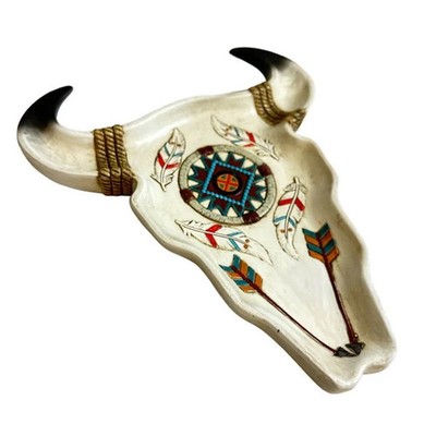 De Leon Collections 14043 Tribal Bull Head Plate