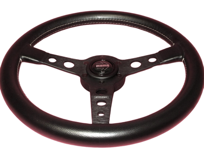 MOMO Prototipo Steering Wheel 350mm Black Leather JDM Porsche 911