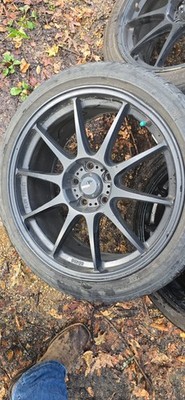 Konig DEKAGRAM Wheels 19x8.5 (43, 5x114.3, 73.1) Black Rims Set of 4