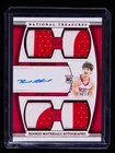 Reed Sheppard 2024-25 Panini National Treasures RC Auto Quad Patch 01/24