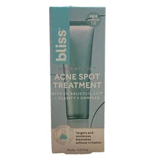 New Bliss Acne Spot Treatment w/ Salicylic + Clarity 5 Complex 15 ml Niacinamide