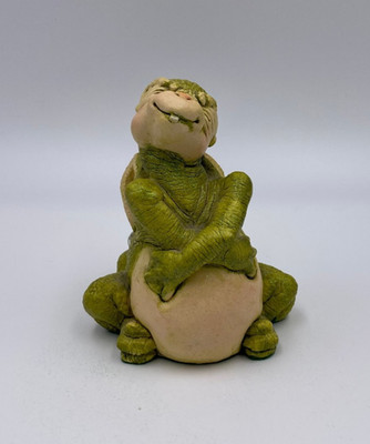 VTG Dragon Keep Figurine 5102 by Marty Sculpture Inc. W/Swarovski Crystal