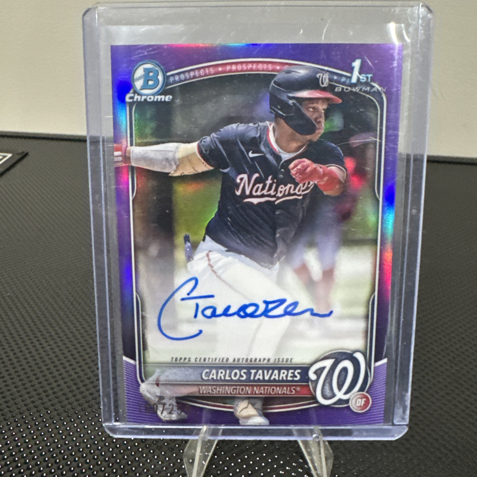 Carlos Tavares 2025 Bowman Chrome #CPA-CT Auto Purple Refractor /250