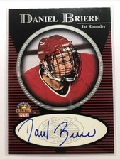Daniel Briere 1996-97 Score Board 1st Rounder ROOKIE RC AUTO SP