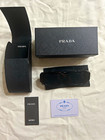 PRADA Milano Women’s Rectangular Sunglasses Black Frame/Lens Plastic Tinted — photo 1