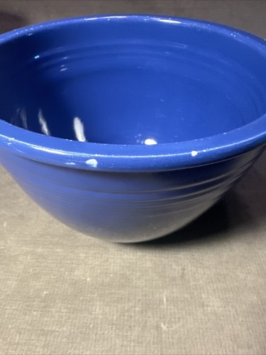 Vintage Fiesta Ware # 4 Cobalt Mixing / Nesting Bowl Homer Laughlin Fiestaware - Picture 22 of 24