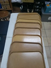 8 14x18 Inch Plastic Food Tray Ideal for Buffet Cafeteria Fast Food Chain School