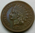 US 1878 Indian Head Cent  **