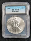 U.S. Mint 1986 American Silver Eagle 1 oz .999 Silver ICG MS69 7178