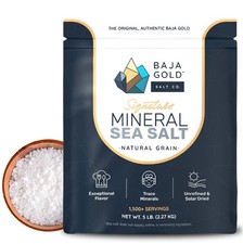 Mineral Sea Salt Organic Natural Grain Low Sodium 5 lb. Bag 1,500 Servings