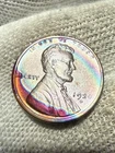 1920-D Lincoln Wheat Penny Cent Gem Lustrous AU+++++Red Hue Toned Nice Color WOW
