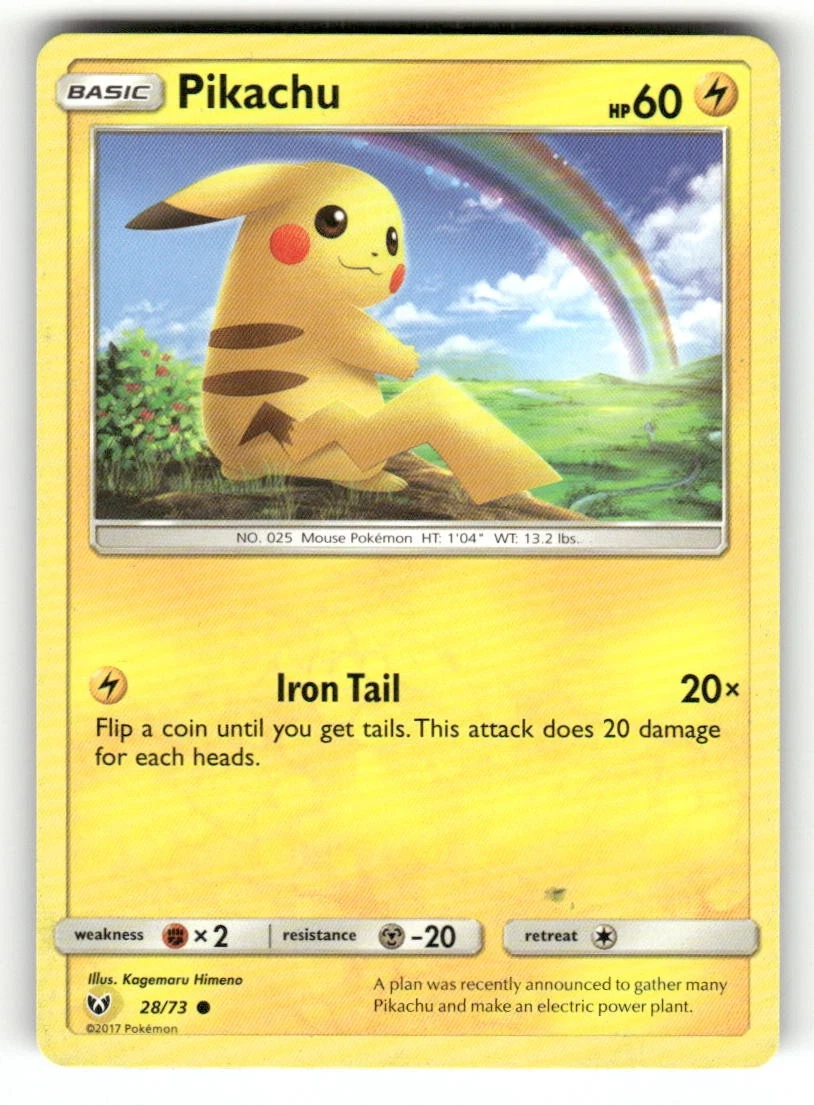 25+ Pikachu Pokémon TCG Shining Legends Individual Collectible