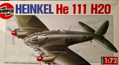 Heinkel He 111 H20 Airfix plus  Farbschablone für Kanzel plus Fotoäzteile Eduard
