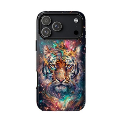 Phone Ink - iPhone/Galaxy/Pixel Case - Tiger Burst Nebula Waves