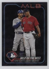 2024 Chrome Sapphire Edition Checklist Black 2/10 Mookie Betts Rafael Devers 4k8