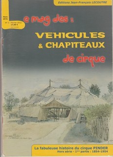 CIRQUE PINDER revue fabuleuse histoire du cirque 1854 1954