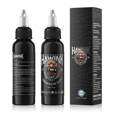 HAWINK Black Tattoo Ink 2 oz 60ml Vegan-Friendly USA Standard 2 fl