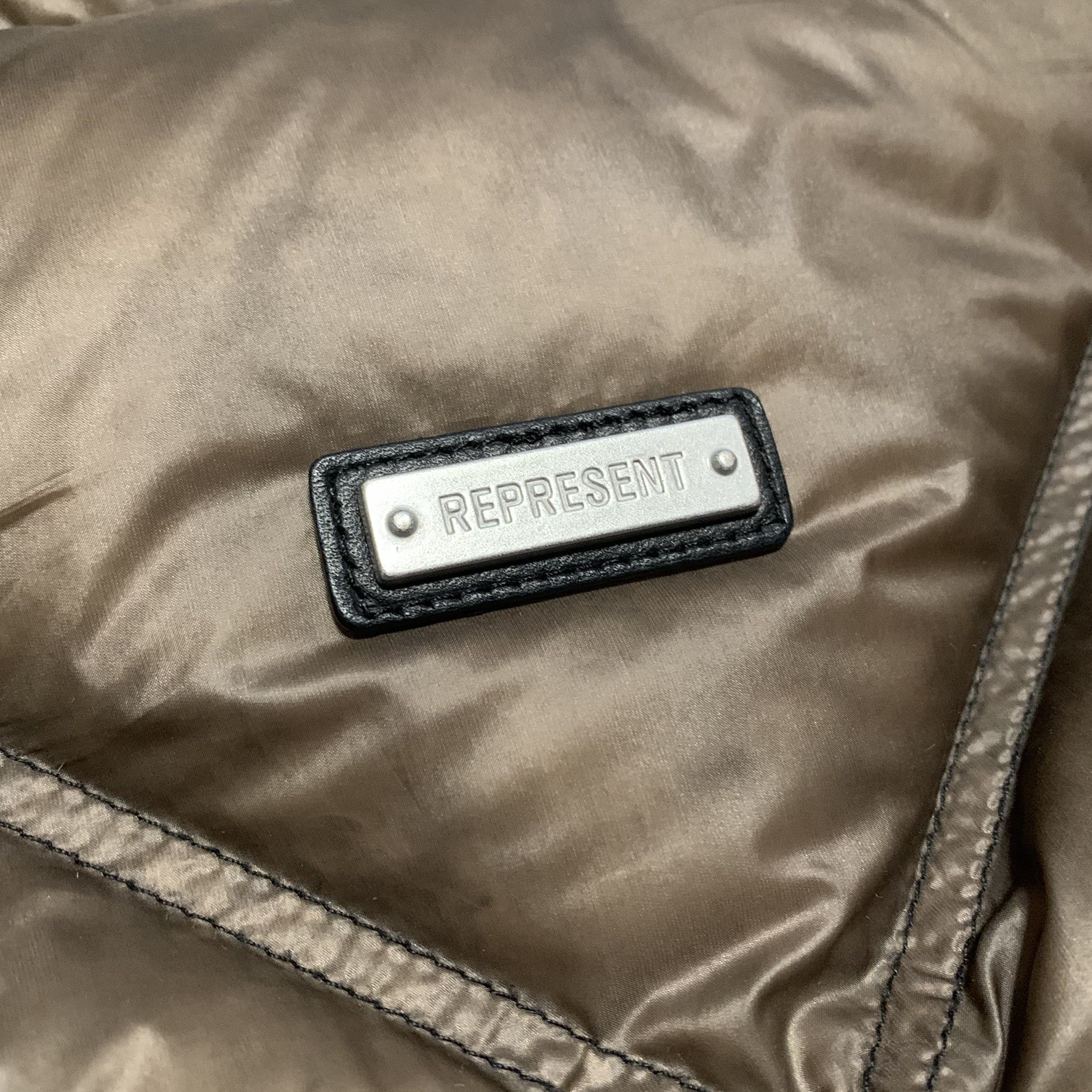 Represent Small Puffer Jacket Brown Coat - image 4