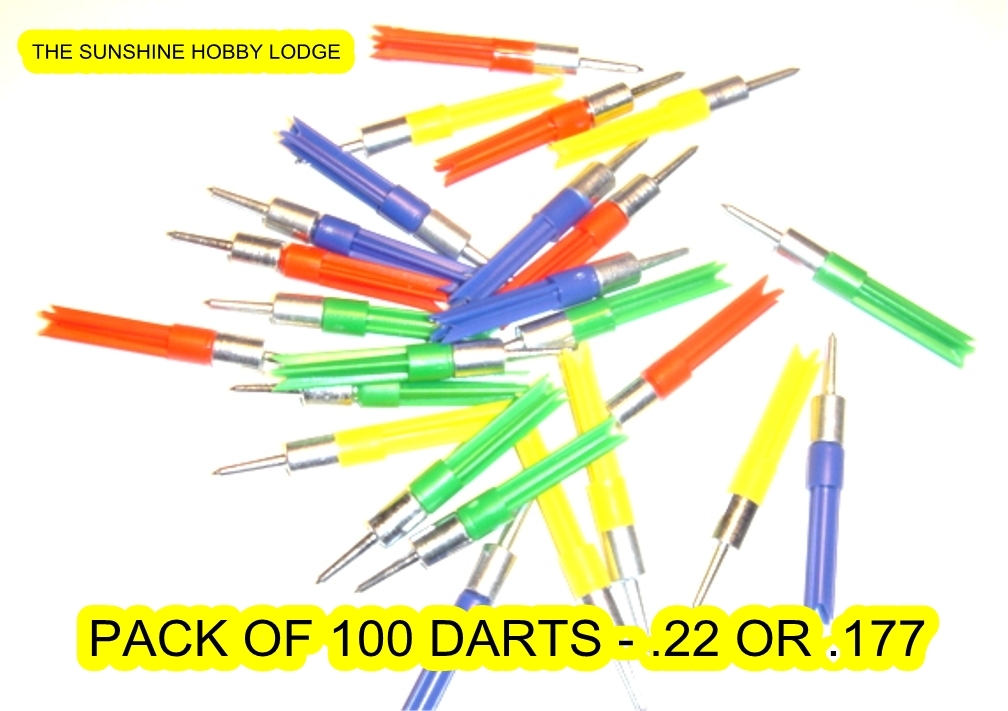 .22 .177 Darts For Air Pistol & Rifle Ballistic Darts, Pellets, Pack of