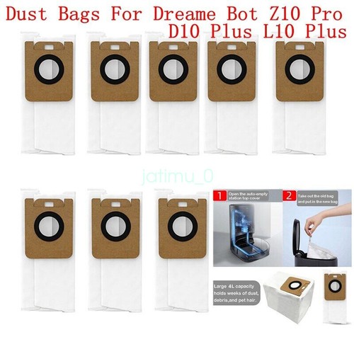 Sac à Poussière De Remplacement Pour Robot Aspirateur Dreame Bot Z10 Pro / L10 Plus - Neuf, Générique