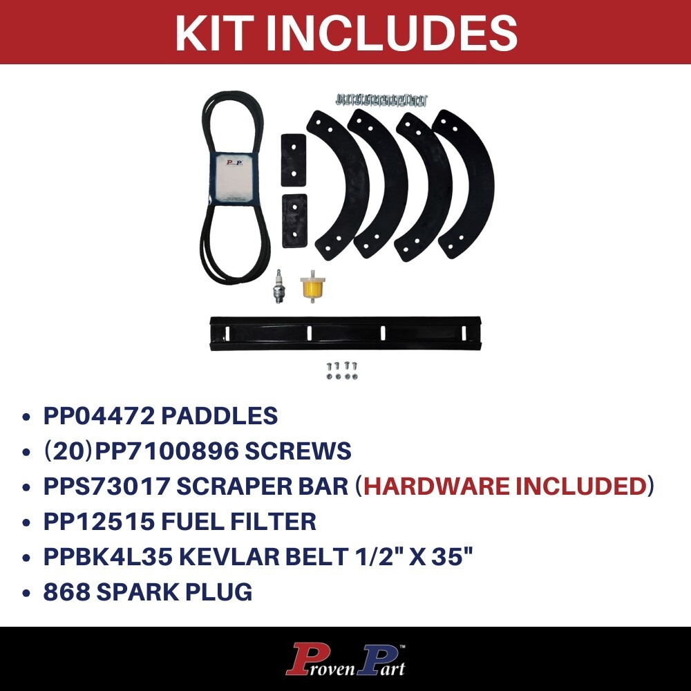 753-04472 Kit 731-1033 Shave Plate 954-0101A Belt For MTD Filter & Plug