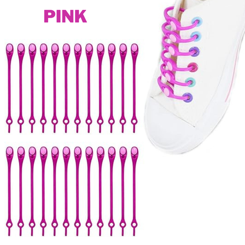 Easy No Tie Silicon Shoelaces, Elastic Laces for Sneakers & Shoes 14 pk - 第 17/20 張圖片