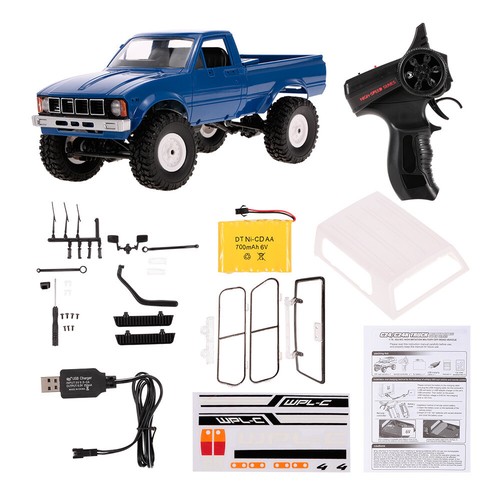 WPL RC Truck C24 1:16 4x4 4WD Scale Crawler Pickup Off Road RTR Car R/C Blue - Picture 3 of 6