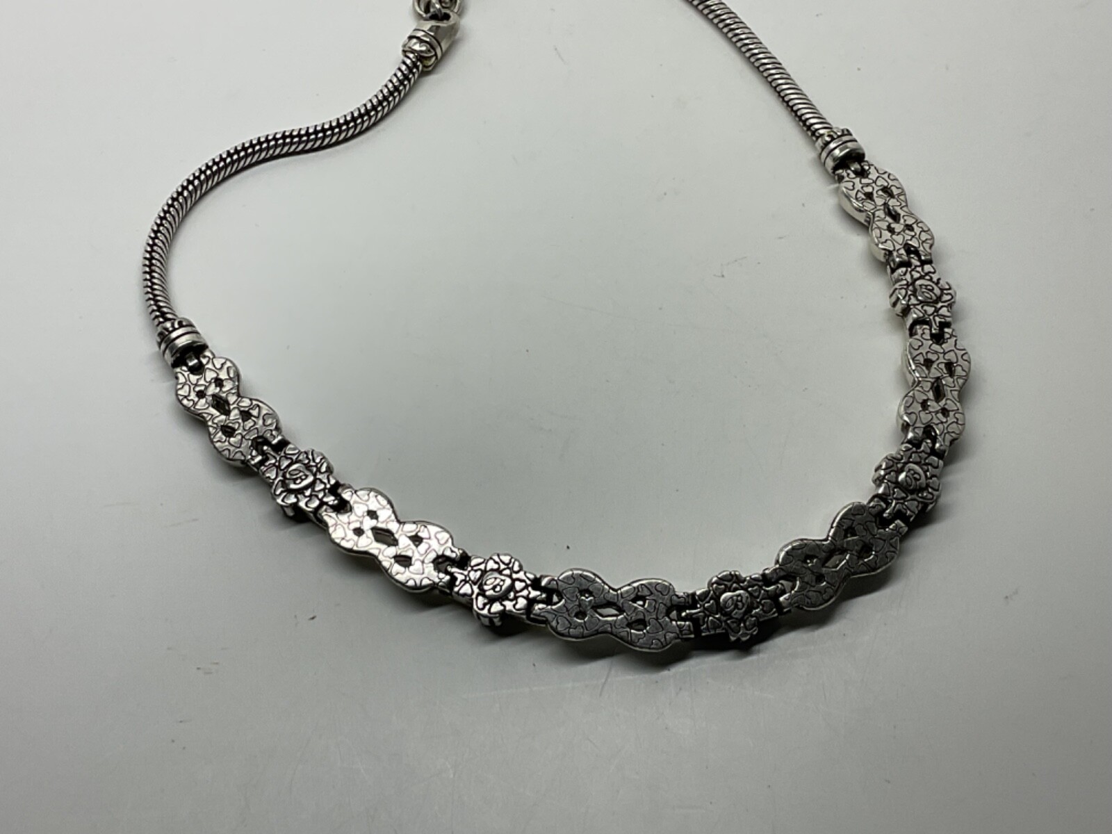 BRIGHTON Interwoven Heart Scroll Rectangle Bar Si… - image 4