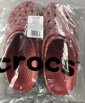 Crocs Classic Clogs Slip On‎ Holiday Vineyard Vines Mens 9 Womens 11 NEW w/ Tag Crocs Holiday Vineyard Vines Clogs Size Men main image 2