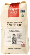 One Degree Organic Sprouted Spelt Flour 32 Ounce Non GMO Whole Grain