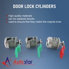 NEW 3-PC Ignition & Door Lock Cylinder Set w/Ford Logo Keys Fits Trucks w/o PATS