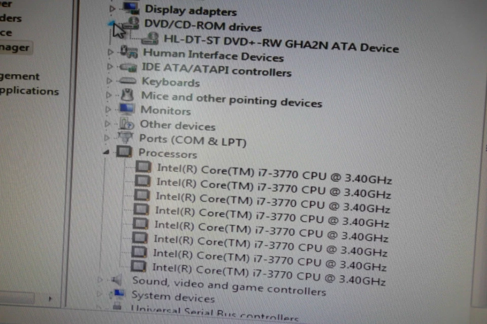 Dell Optiplex 7010 DT Intel Core i7-3770 (3rd Gen) 3.40GHz 8GB DVD±RW HD 7570 - Image 2 of 4