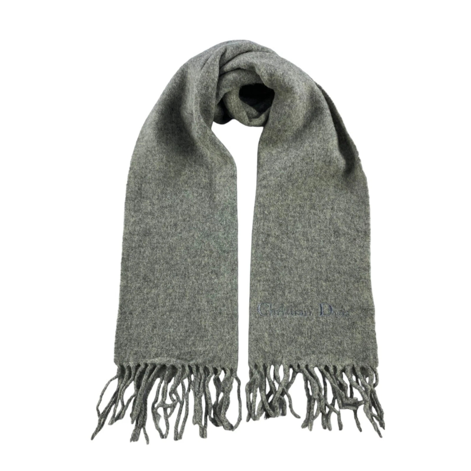 Authentique Christian Dior écharpe silencieux hiver col écharpe laine écharpes