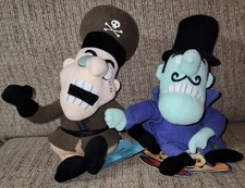 Fearless Leader & Snidley Whiplash Plush 1999 CVS Stuffins Rocky Bullwinkle Show