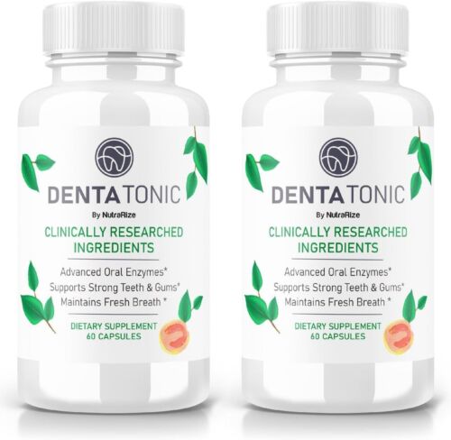 (2 Pack) Denta Tonic Teeth and Gum Support, Denta Tonic Pills to Transform Your - Picture 1 of 3