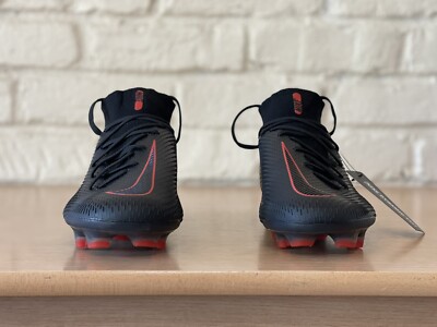 Nike Phantom GT Elite DF FG ACC Flyknit Soccer Cleats Black Red
