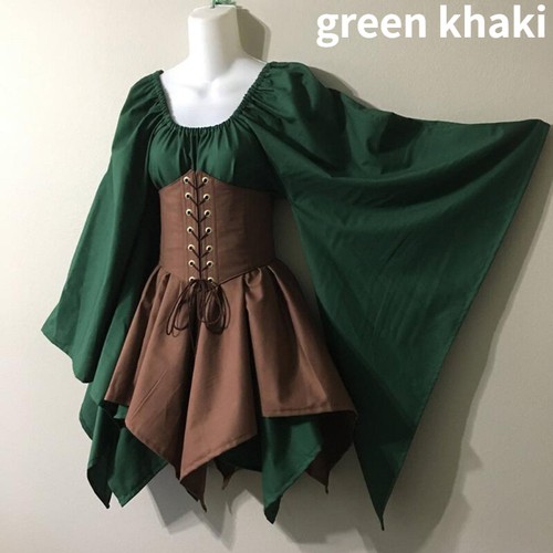 Mittelalter Kleid Damen Kurz