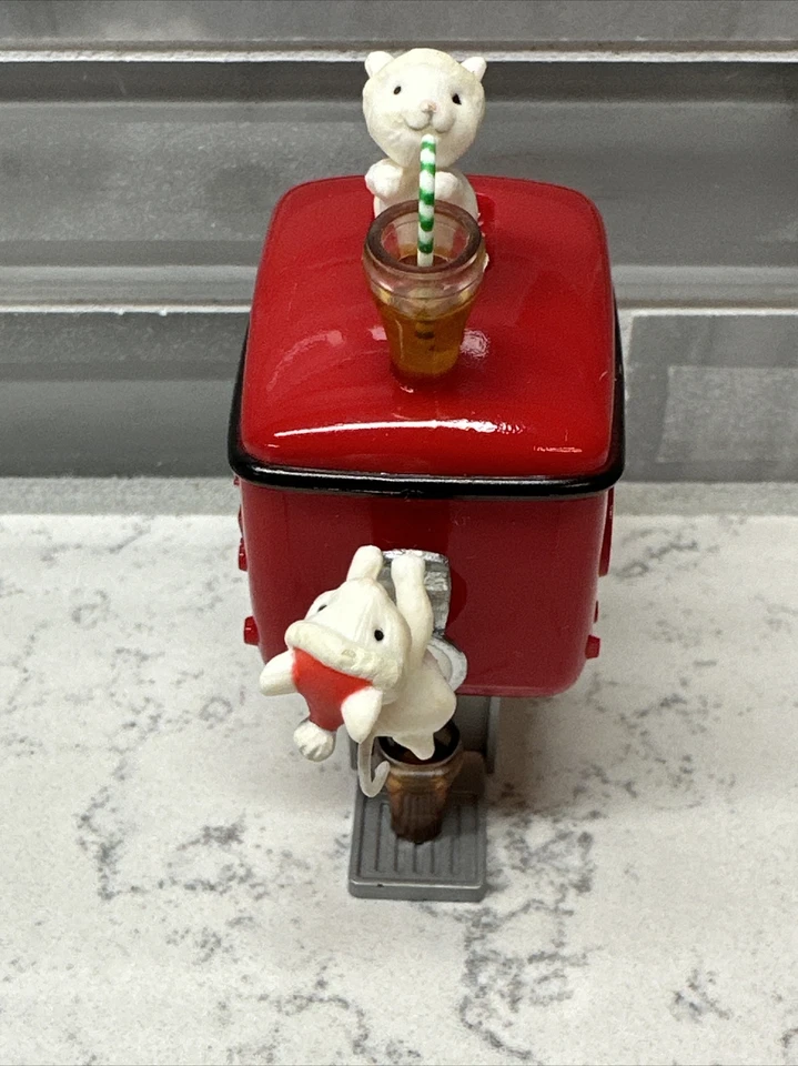 Coca-Cola "Have a Coke and a Smile" Mice Soda Fountain Christmas Ornament. NUC - Image 4 of 4