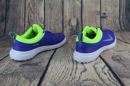 Nike Akamai Golf Spikeless Golf Shoes Blue/Yellow 818732-401 Womens multi size - Picture 6 of 12