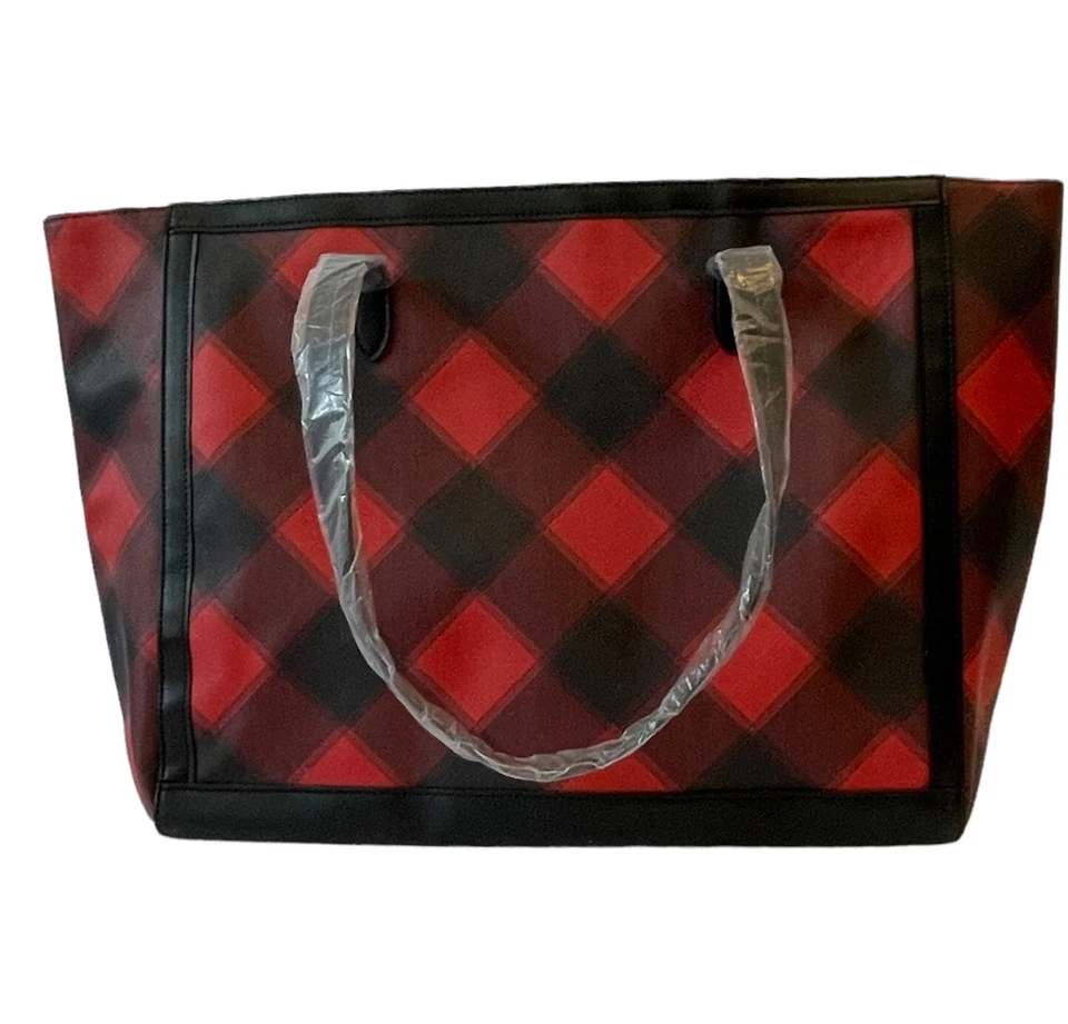 全新带标签 Victoria’s Secret 黑色 Friday Weekender Check 托特包/单肩包旅行包 — 第 3/4 张图片