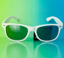 Trend Sunglasses For Unisex Adult/Teens, 100% UVA/UVB Protection, White Mirrored
