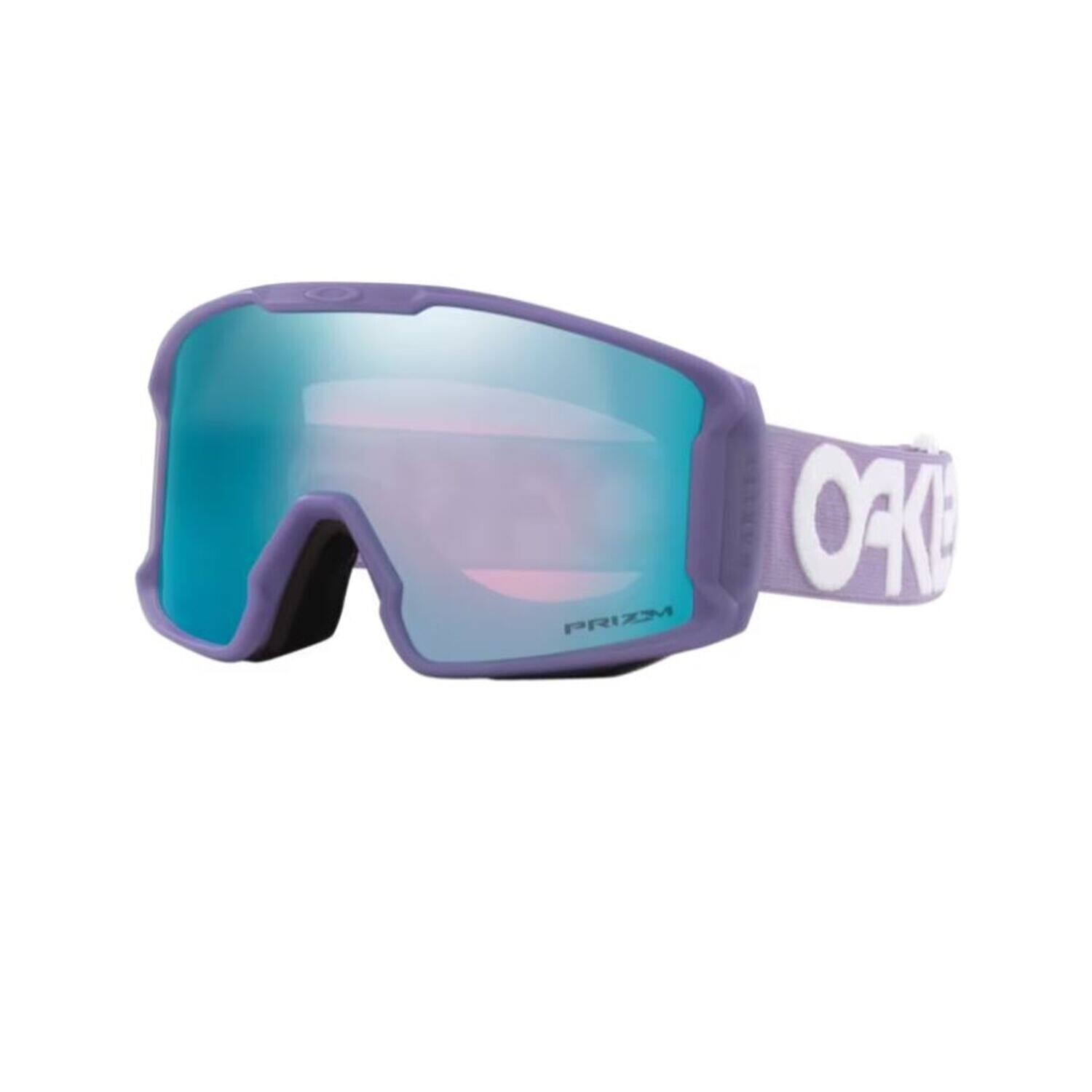 Oakley Line Miner M Lilac Prizm Sapphire Iridium Ski Snowboard Mask New